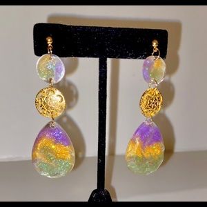 Mardi Gras Earrings